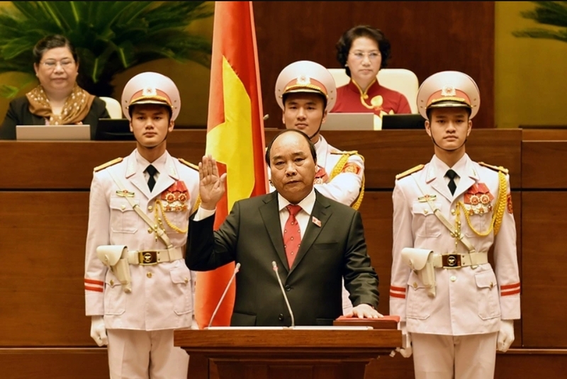 Ông Nguyễn Xuân Phúc giữ chức Thủ tướng Chính phủ trong phần lớn nhiệm kỳ Quốc hội khóa XIV. 